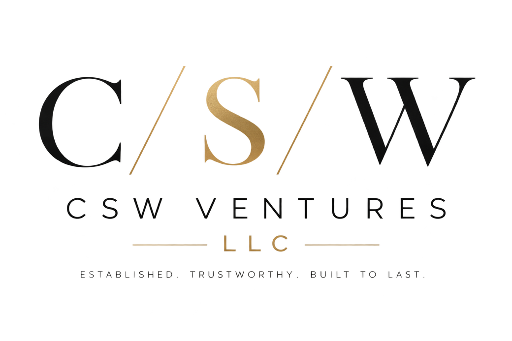 CSW Ventures LLC — established, trustworthy, built to last.
